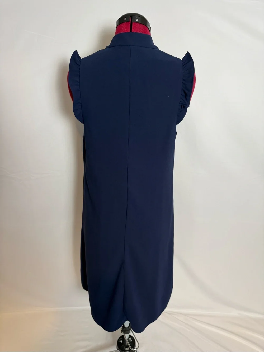Lilly Pulitzer Adalee Shift Dress Women's Size 6 True Navy Pearl Embellishment